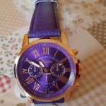 Orologio viola con cronografo